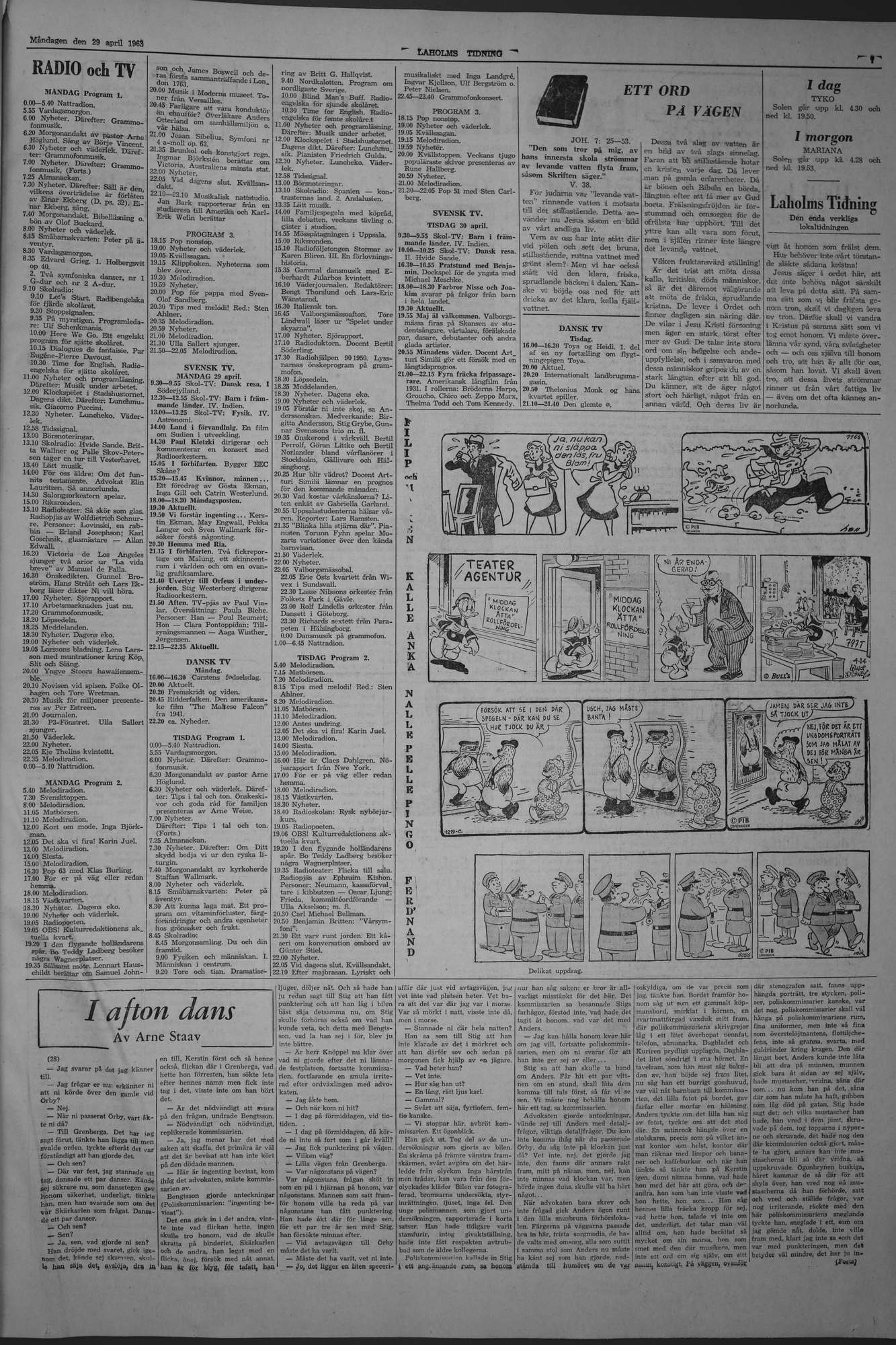 Laholms Tidning Måndag 29 april 1963, sida 7