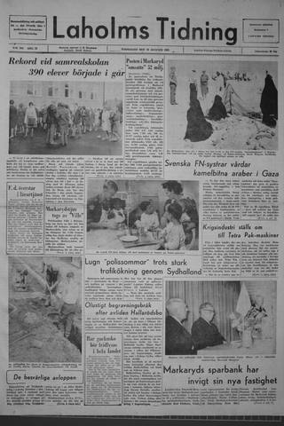 Förstasidan, Torsdag 29 augusti 1963