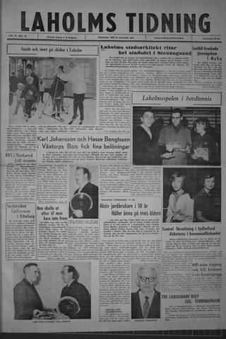 Förstasidan, Tisdag 29 januari 1963