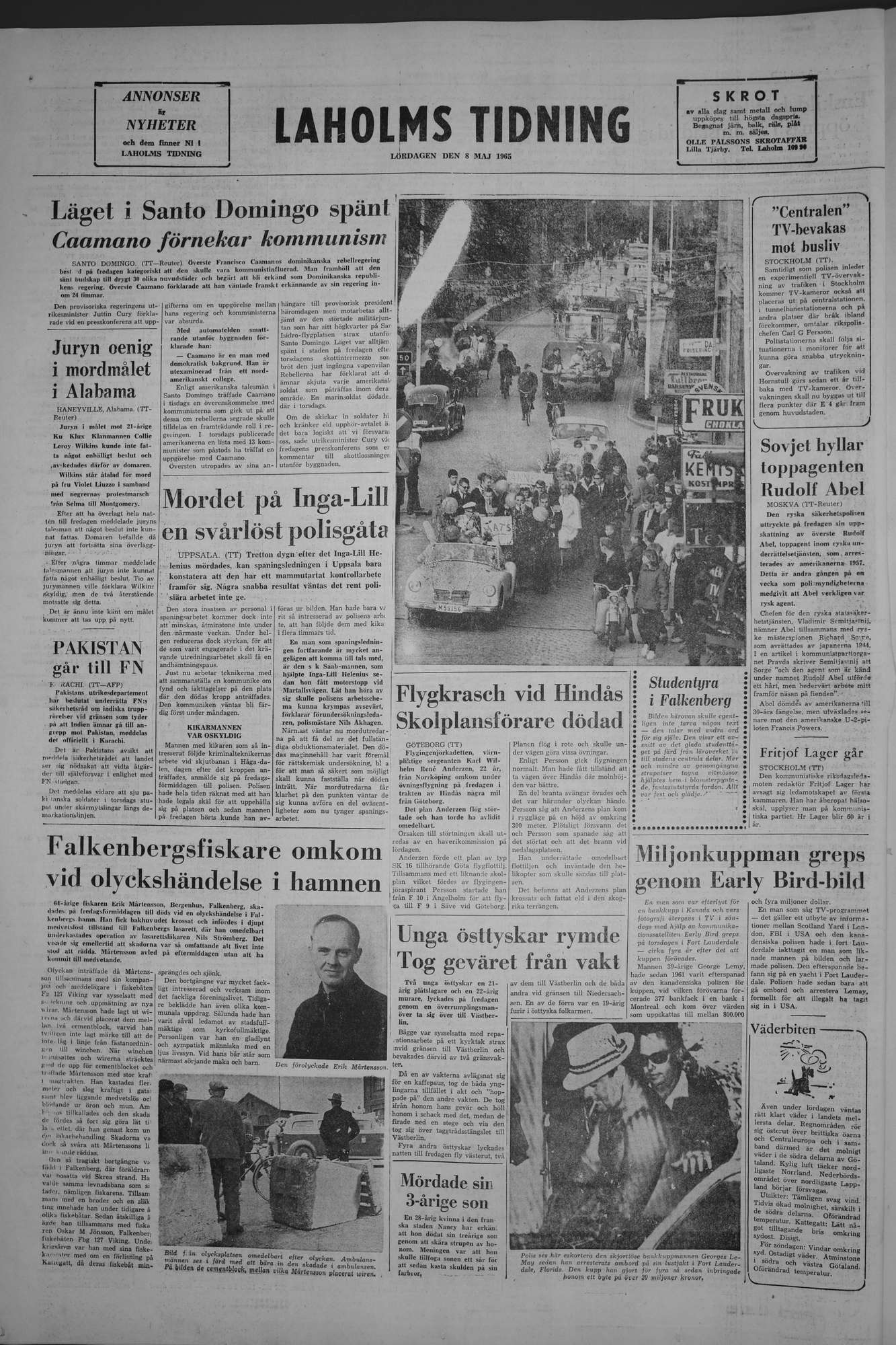 Laholms Tidning Lördag 8 maj 1965, sida 8