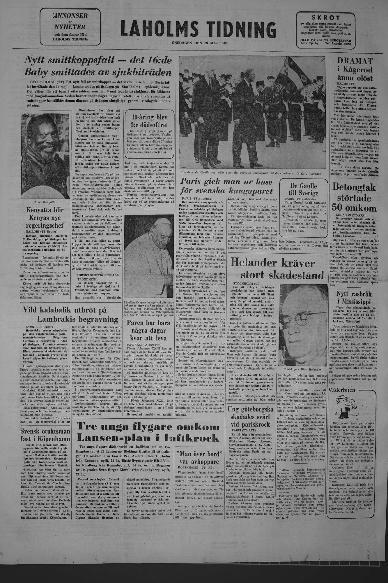 Laholms Tidning Onsdag 29 maj 1963, sida 6