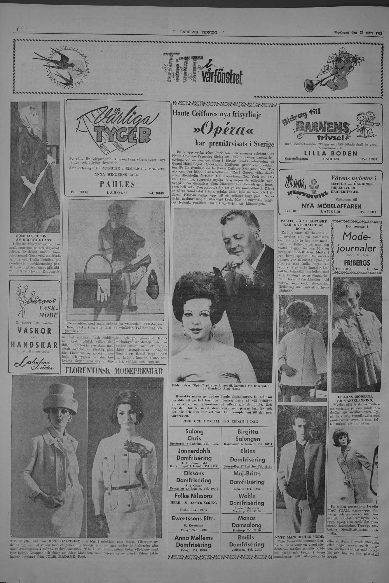 Laholms Tidning Fredag 29 mars 1963, sida 4