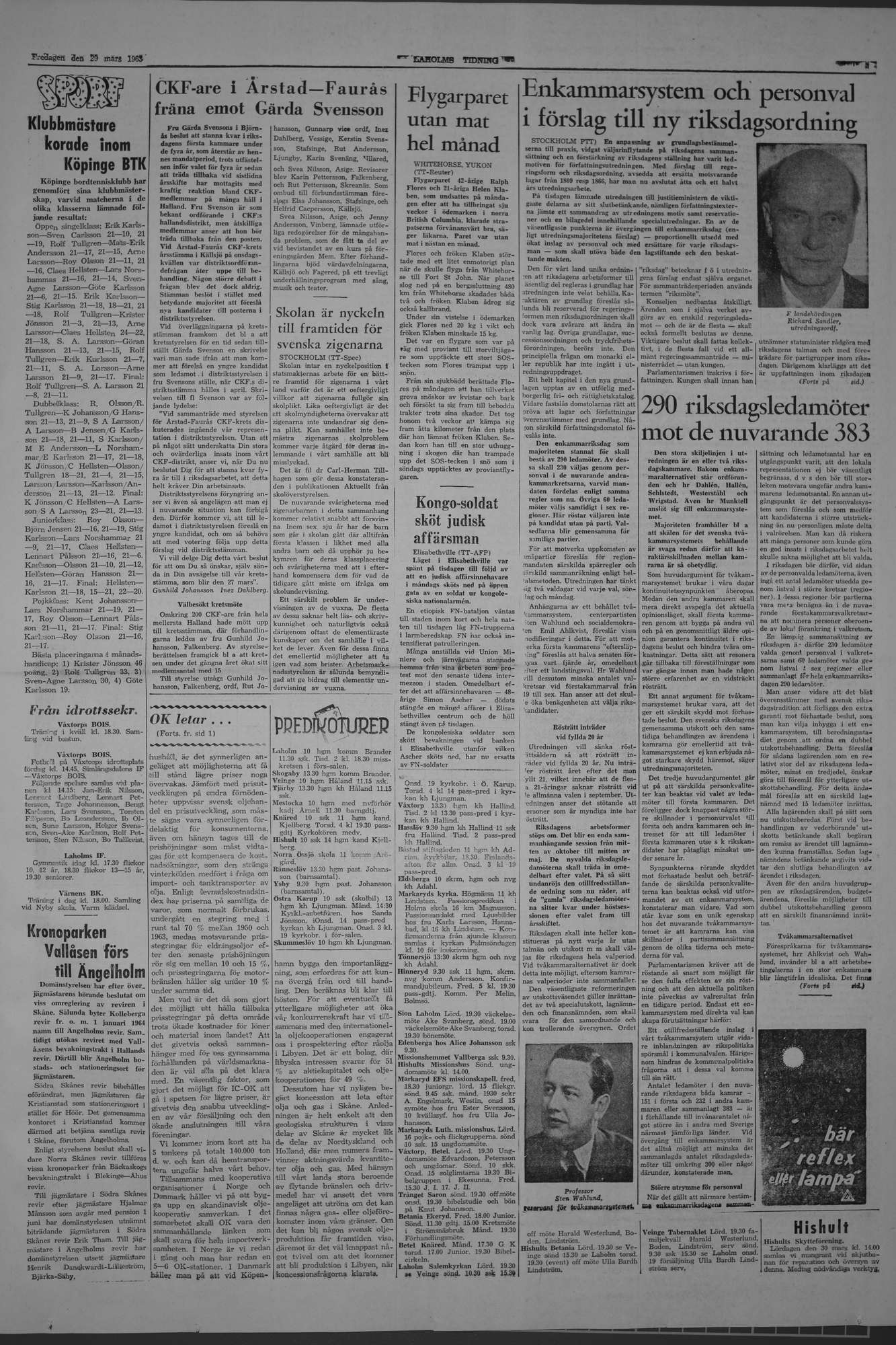 Laholms Tidning Fredag 29 mars 1963, sida 5
