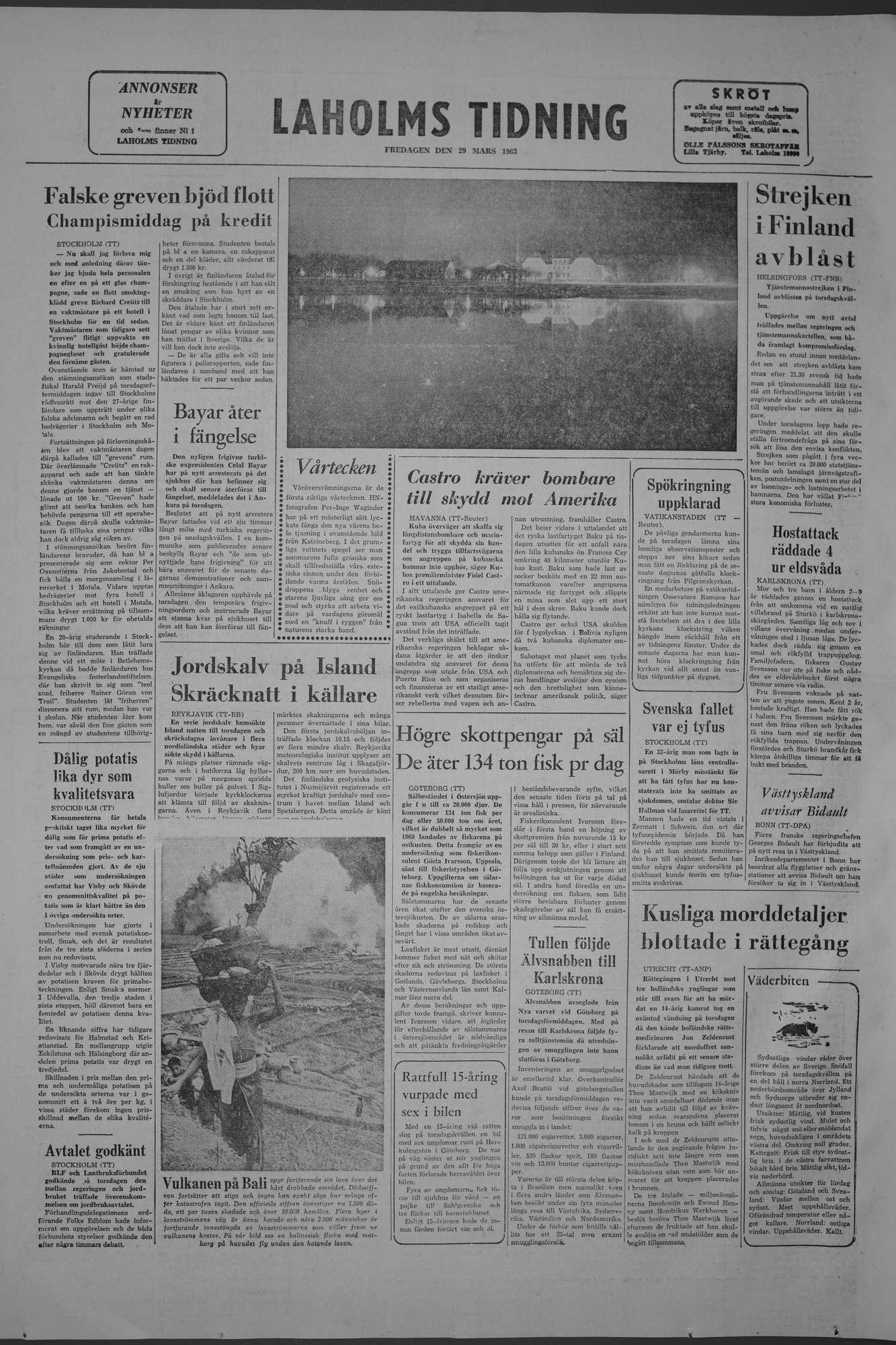 Laholms Tidning Fredag 29 mars 1963, sida 8