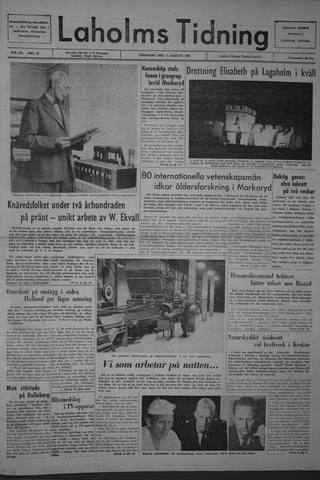 Förstasidan, Lördag 3 augusti 1963