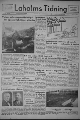 Förstasidan, Tisdag 3 december 1963