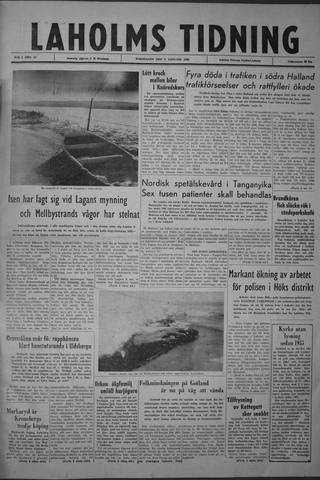 Förstasidan, Torsdag 3 januari 1963