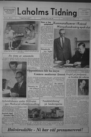 Förstasidan, Onsdag 3 juli 1963