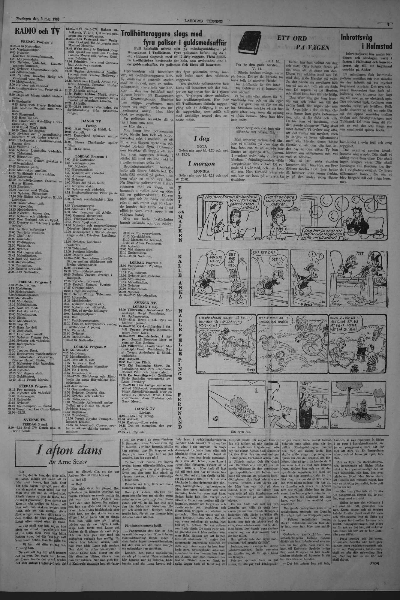 Laholms Tidning Fredag 3 maj 1963, sida 7