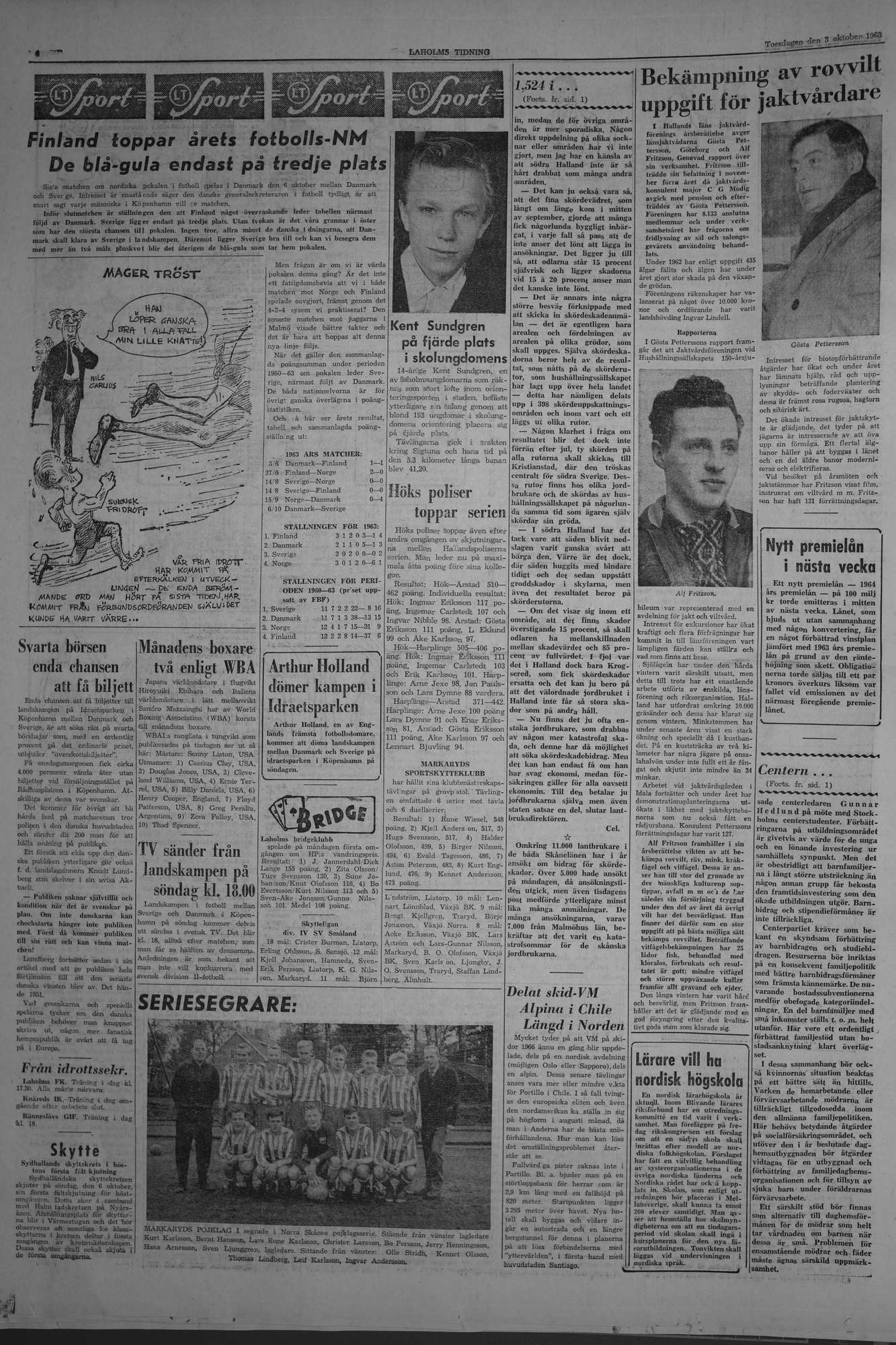 Laholms Tidning Torsdag 3 oktober 1963, sida 6