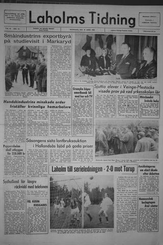 Förstasidan, Måndag 26 april 1965
