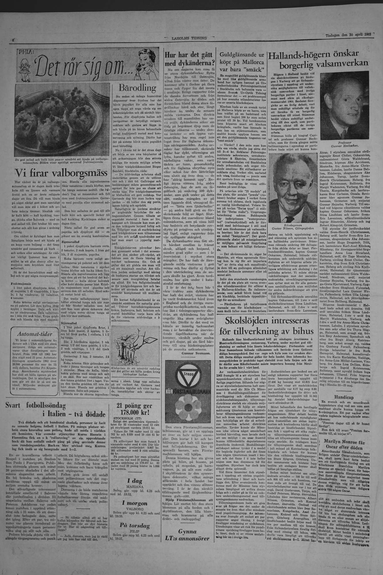 Laholms Tidning Tisdag 30 april 1963, sida 4