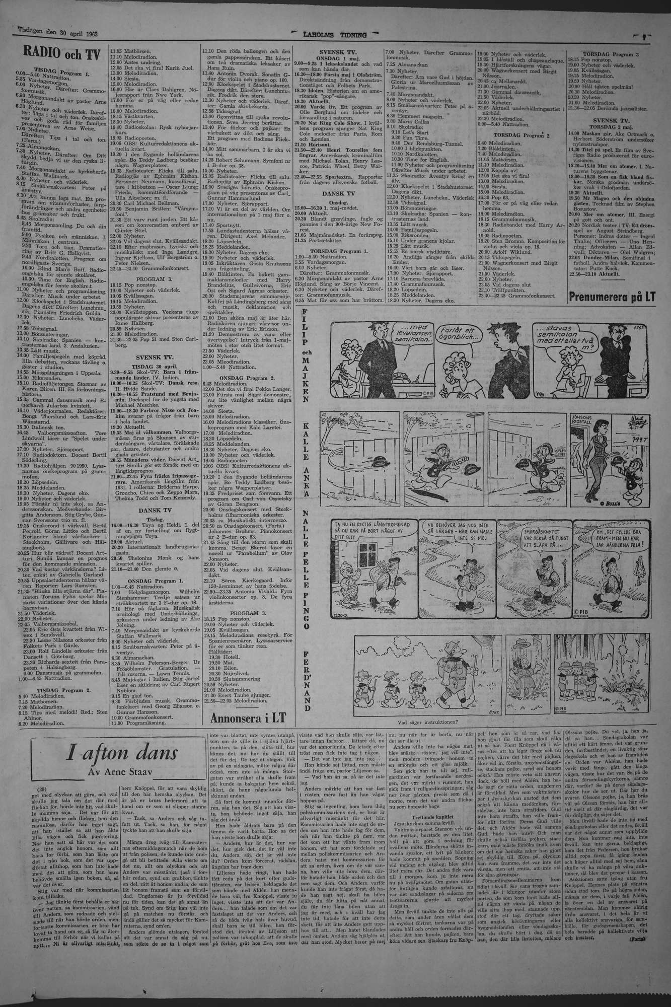 Laholms Tidning Tisdag 30 april 1963, sida 7