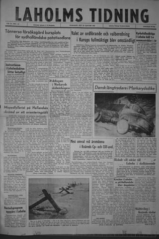 Förstasidan, Onsdag 30 januari 1963