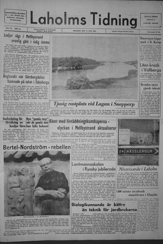 Förstasidan, Tisdag 30 juli 1963
