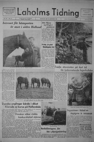 Förstasidan, Måndag 30 september 1963