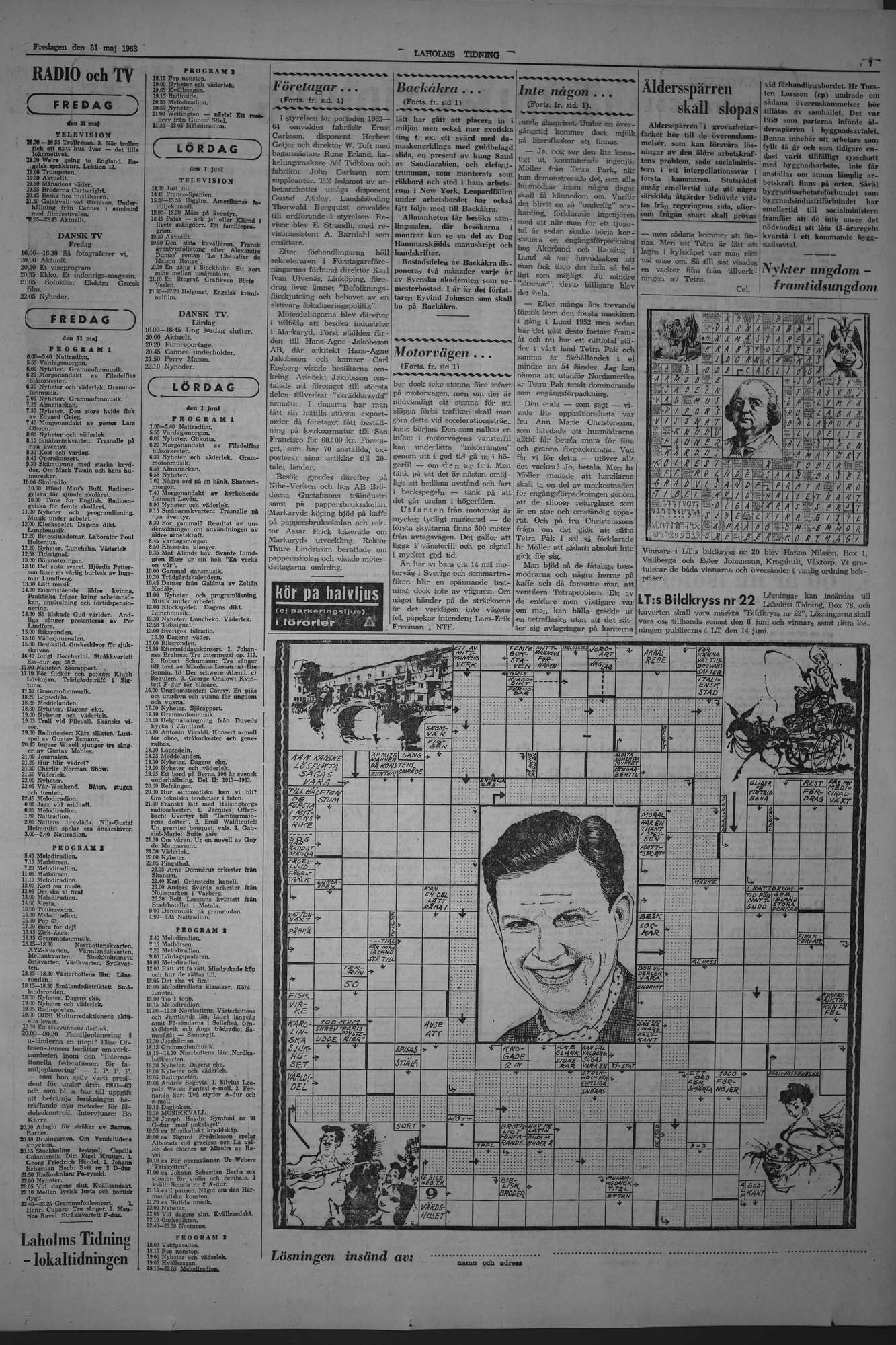 Laholms Tidning Fredag 31 maj 1963, sida 7