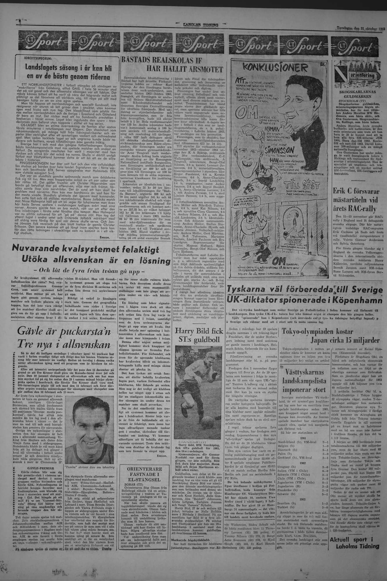 Laholms Tidning Torsdag 31 oktober 1963, sida 6