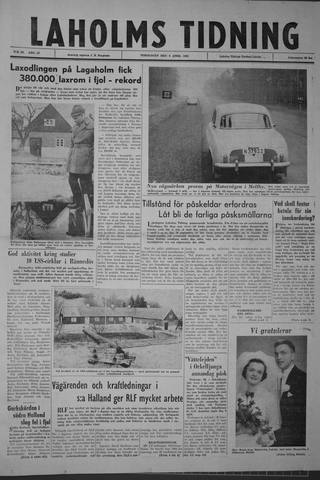 Förstasidan, Torsdag 4 april 1963