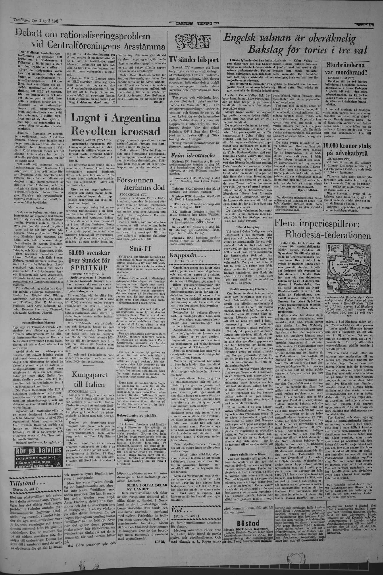 Laholms Tidning Torsdag 4 april 1963, sida 5
