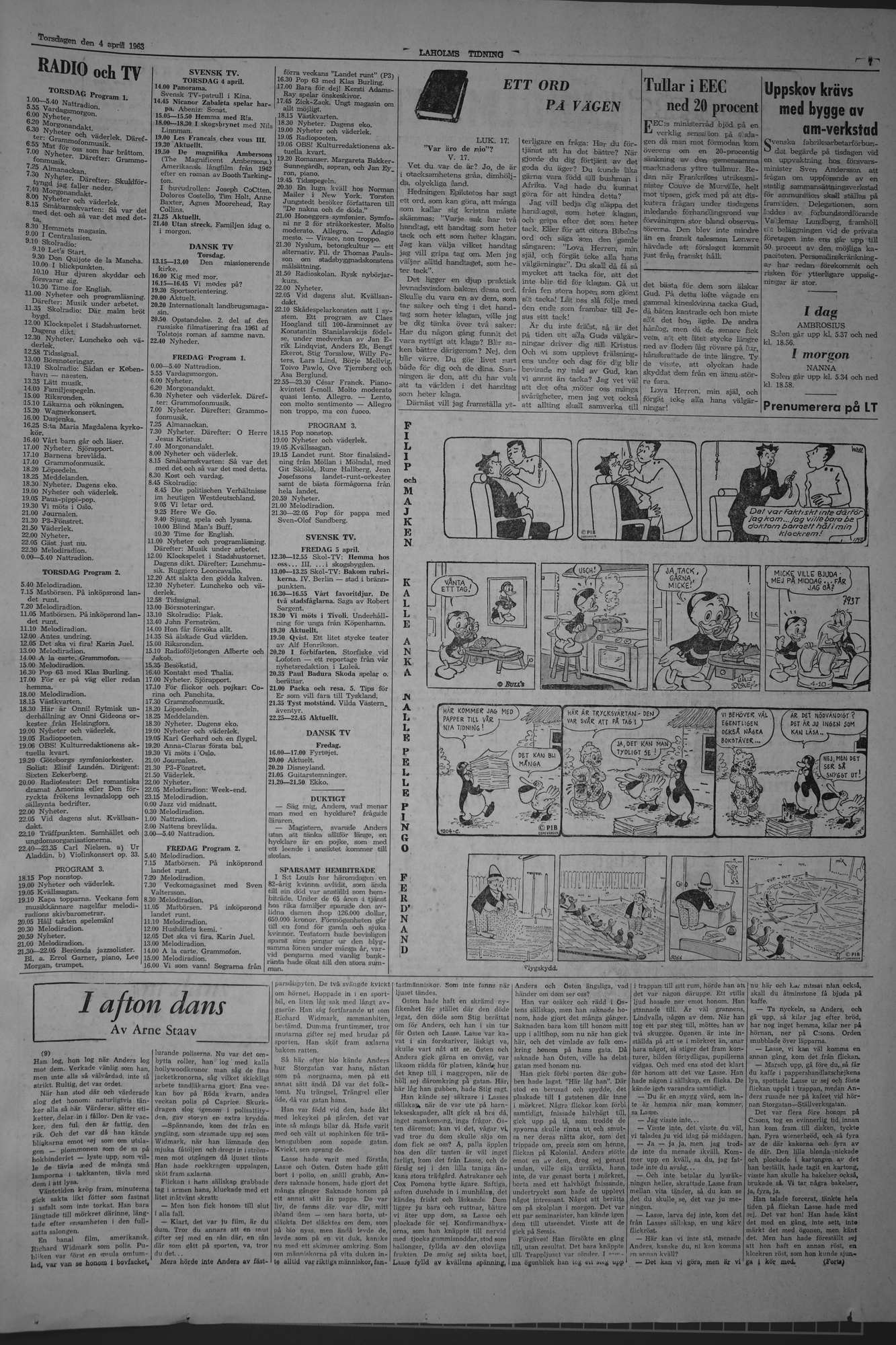Laholms Tidning Torsdag 4 april 1963, sida 7