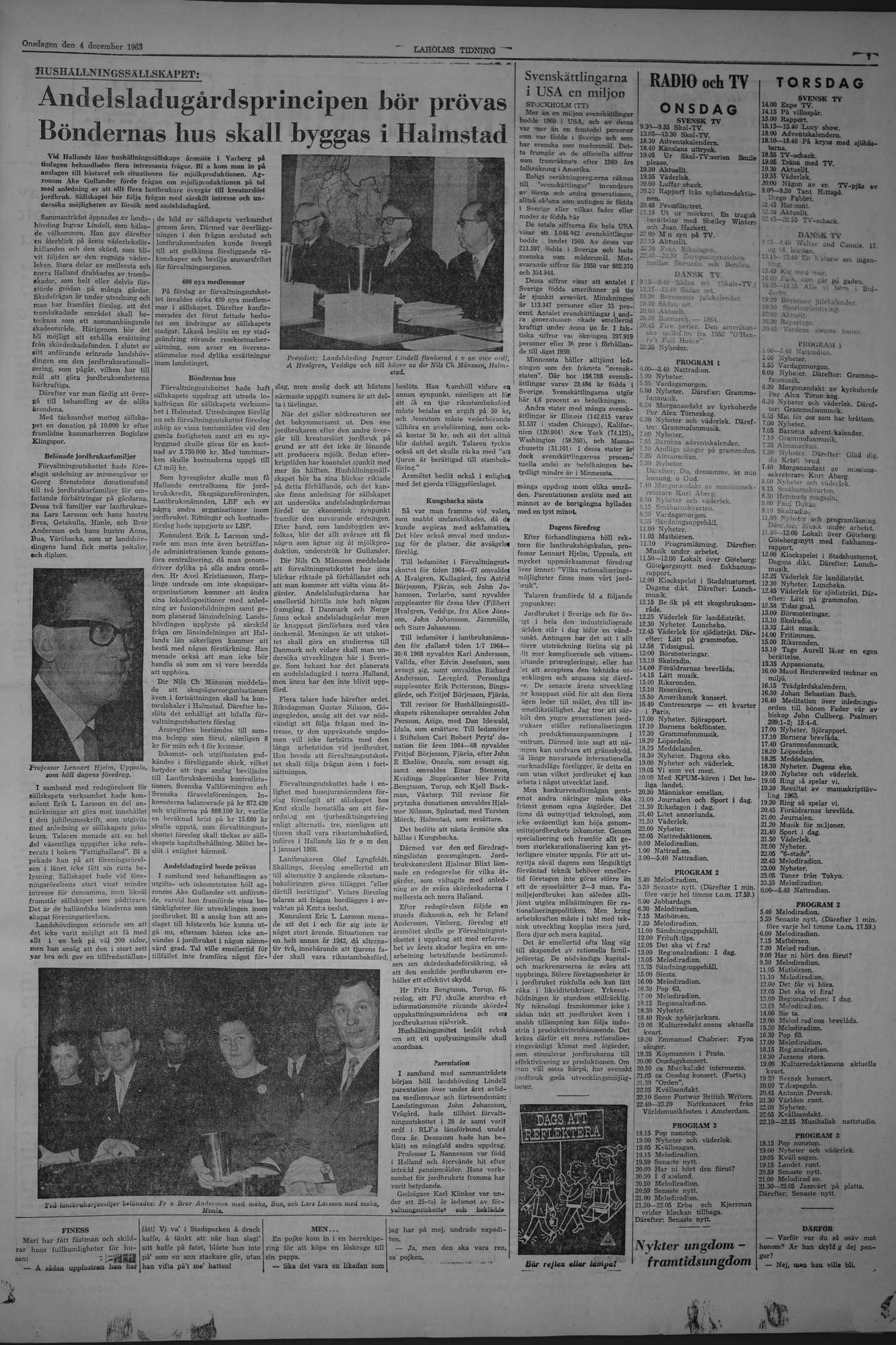 Laholms Tidning Onsdag 4 december 1963, sida 7