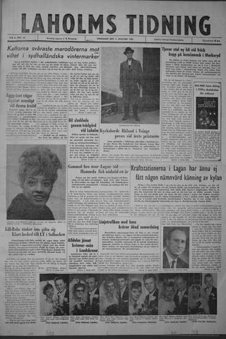 Förstasidan, Fredag 4 januari 1963