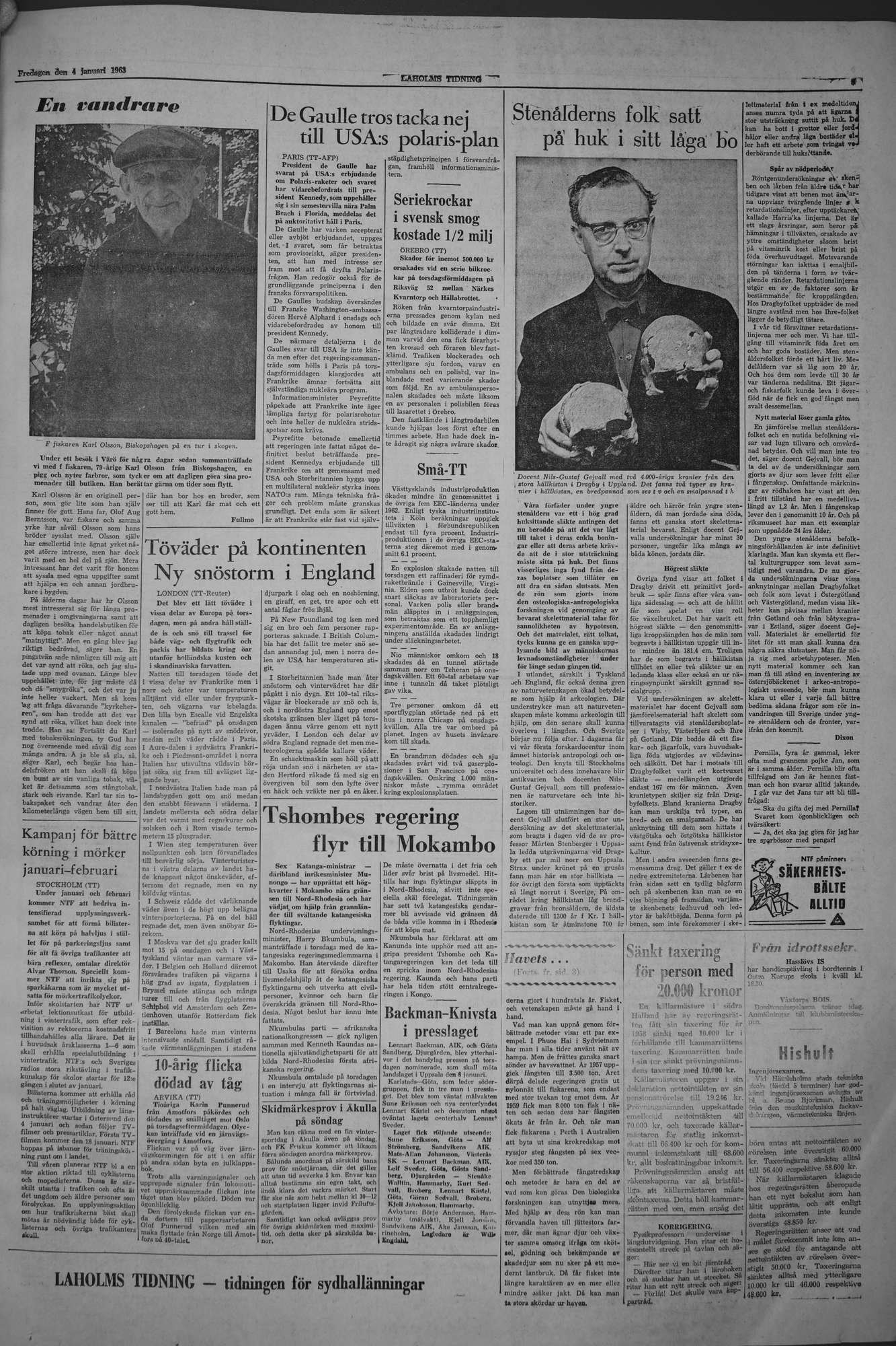 Laholms Tidning Fredag 4 januari 1963, sida 5