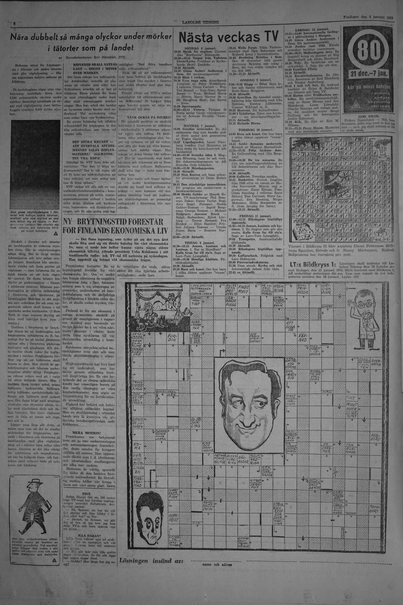 Laholms Tidning Fredag 4 januari 1963, sida 6