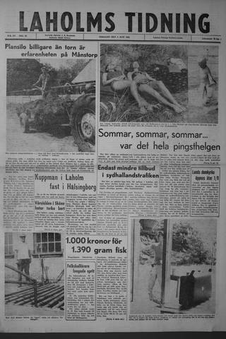 Förstasidan, Tisdag 4 juni 1963
