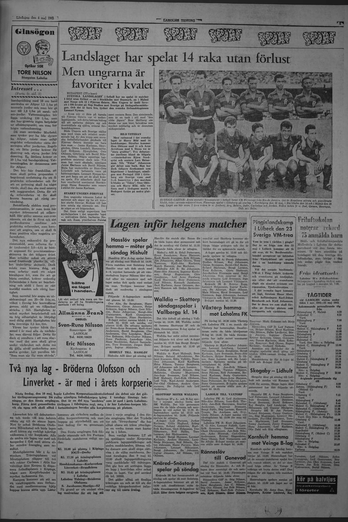 Laholms Tidning Lördag 4 maj 1963, sida 5