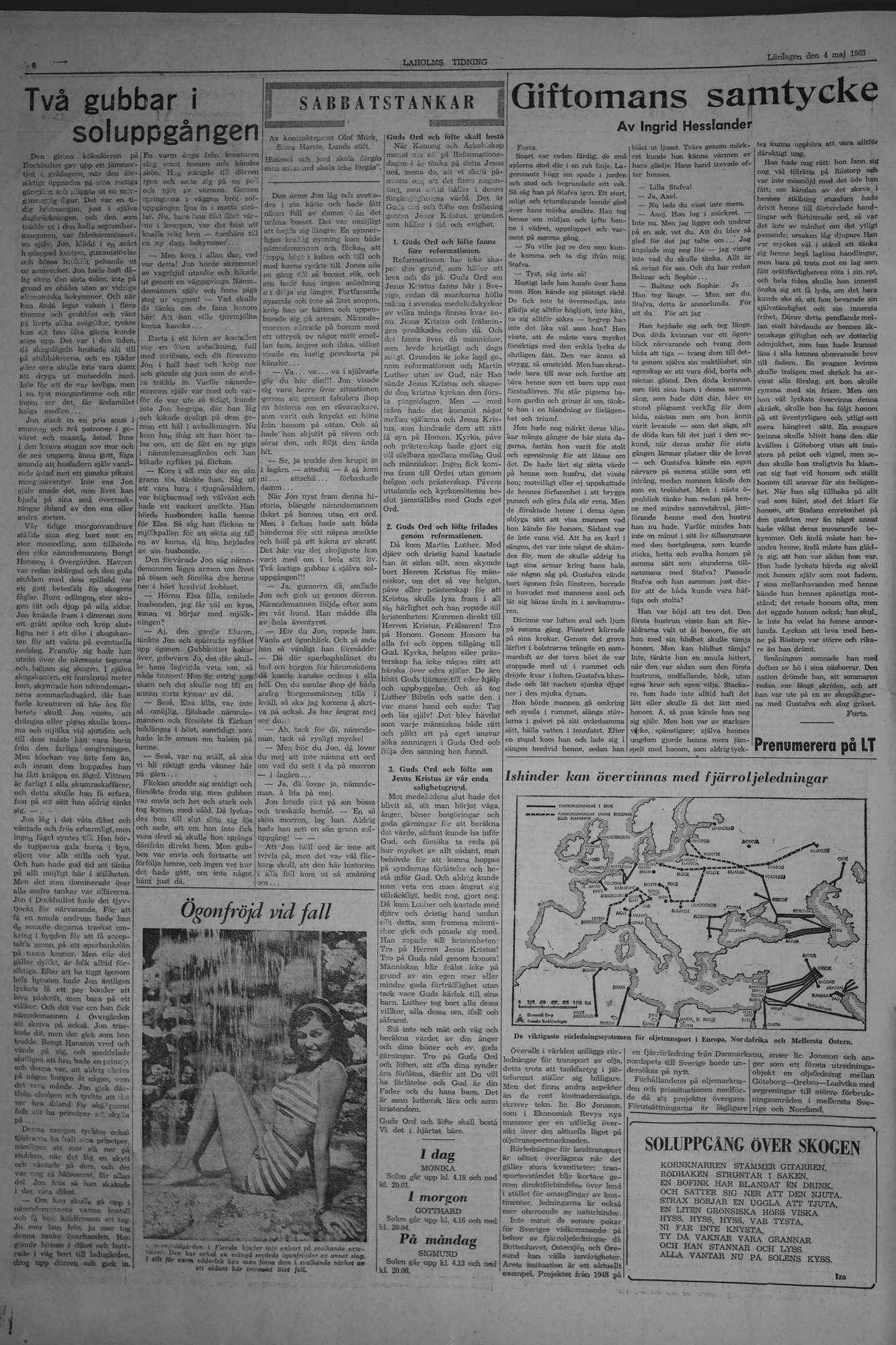 Laholms Tidning Lördag 4 maj 1963, sida 6