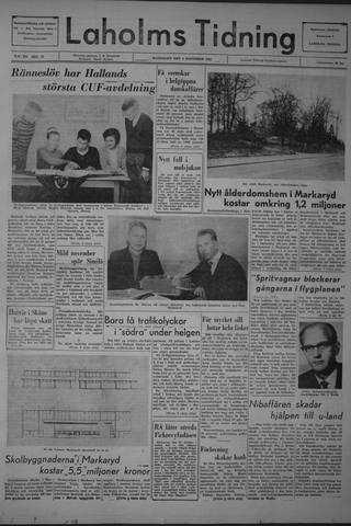 Förstasidan, Måndag 4 november 1963