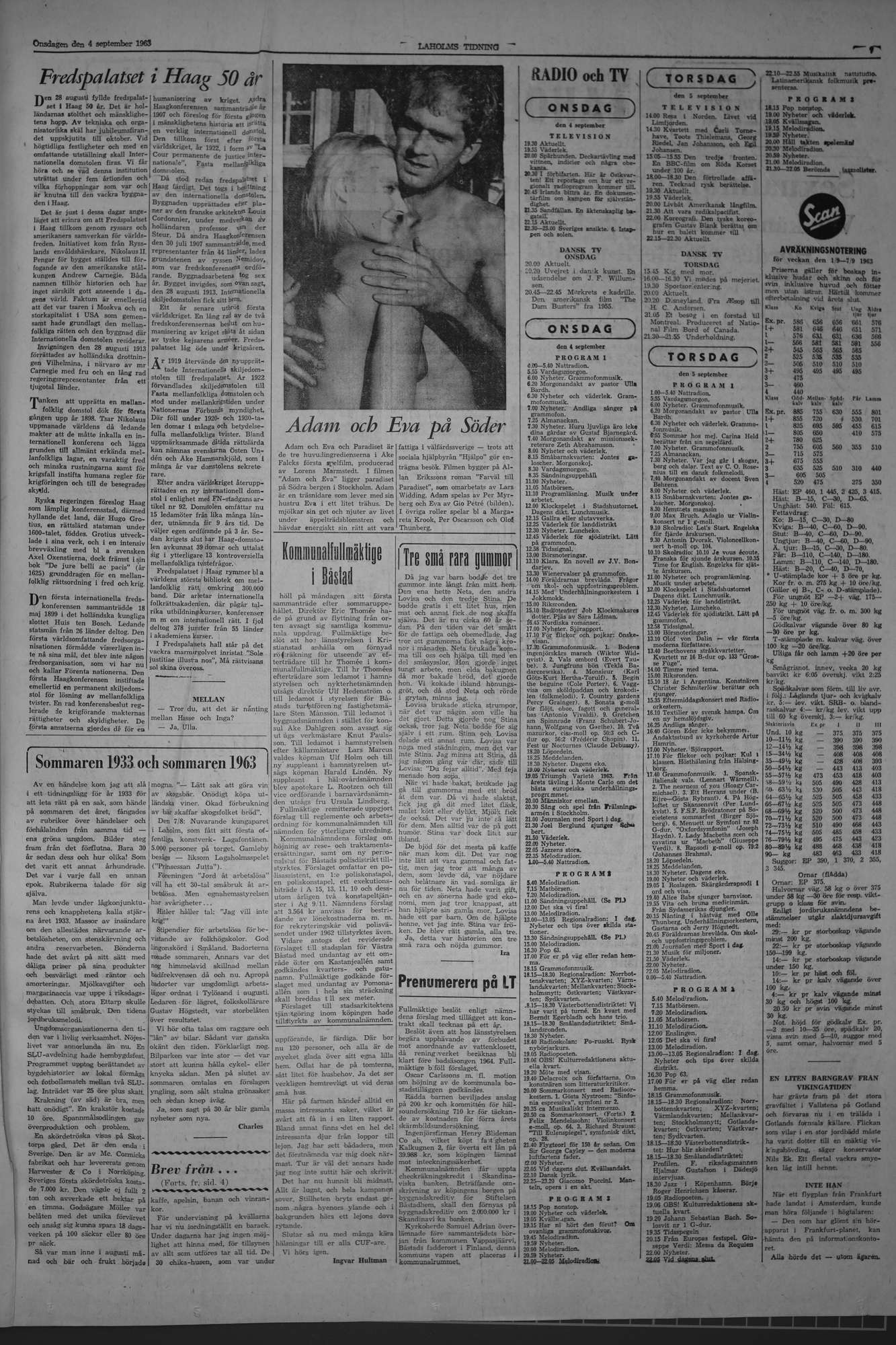Laholms Tidning Onsdag 4 september 1963, sida 7