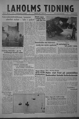 Förstasidan, Fredag 5 april 1963