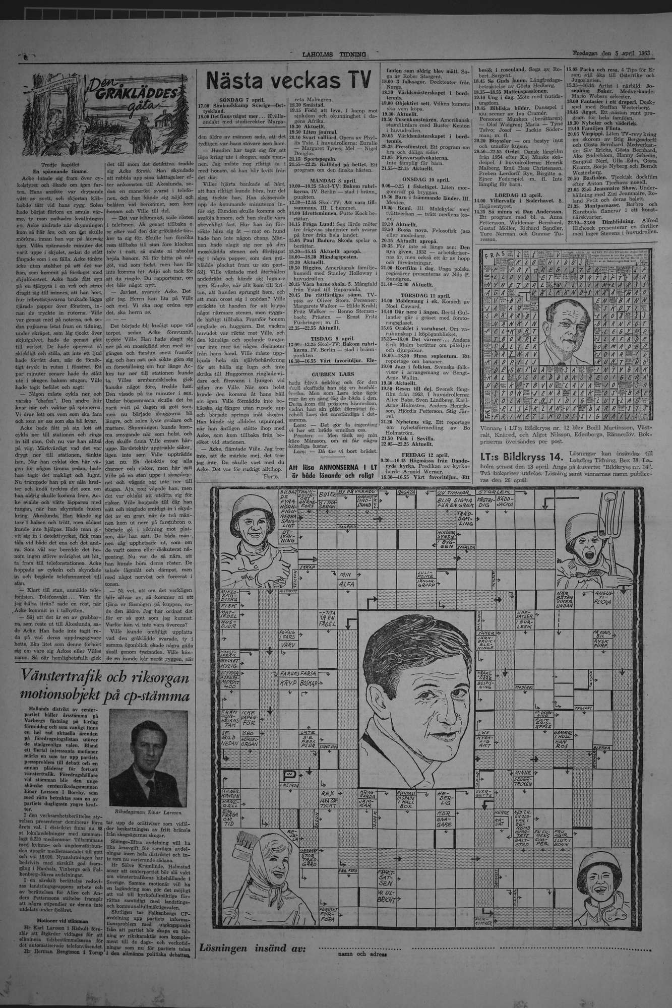 Laholms Tidning Fredag 5 april 1963, sida 6