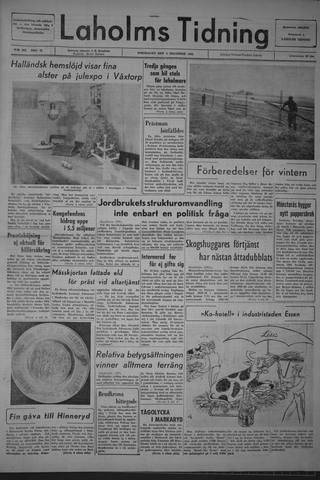Förstasidan, Torsdag 5 december 1963