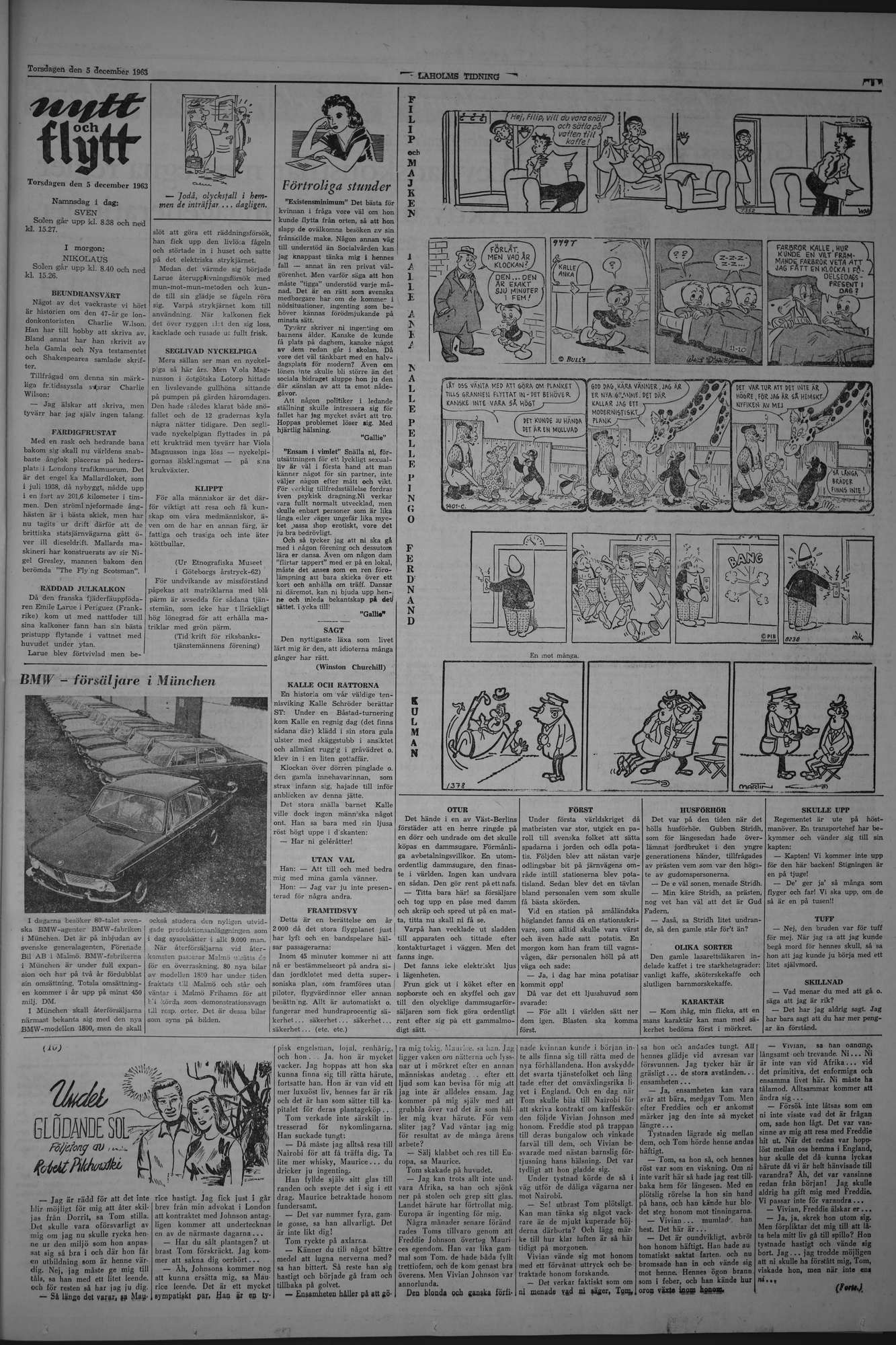 Laholms Tidning Torsdag 5 december 1963, sida 5