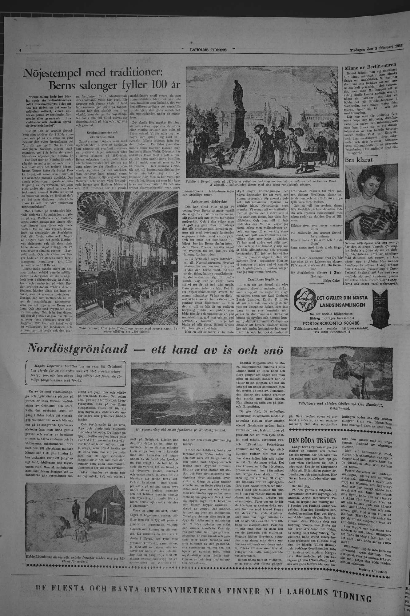Laholms Tidning Tisdag 5 februari 1963, sida 4