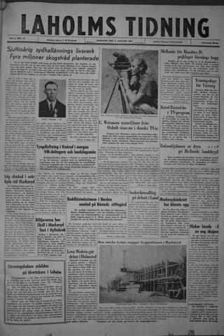 Förstasidan, Lördag 5 januari 1963