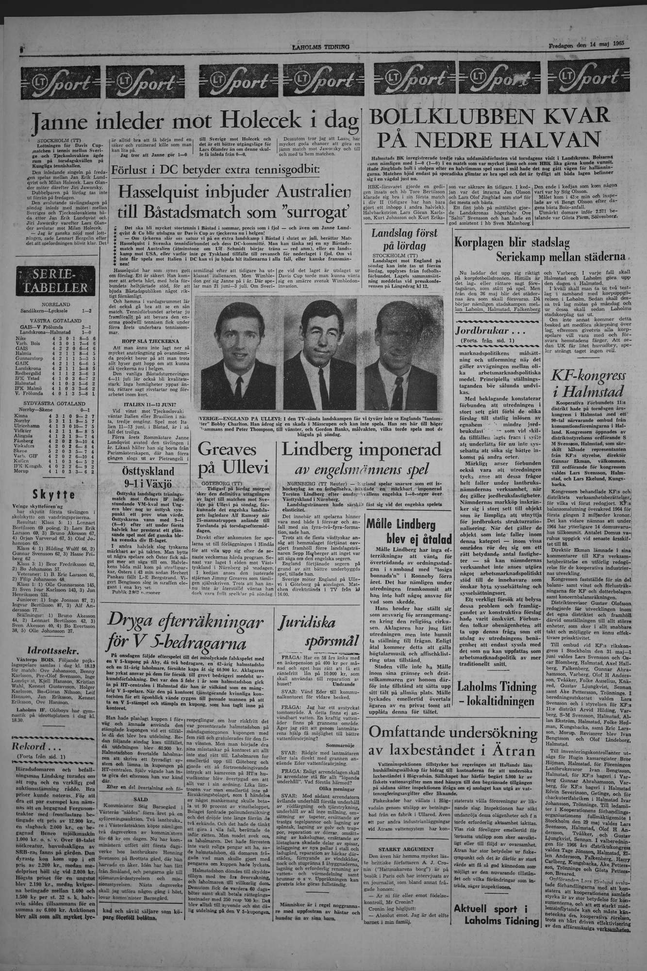 Laholms Tidning Fredag 14 maj 1965, sida 6