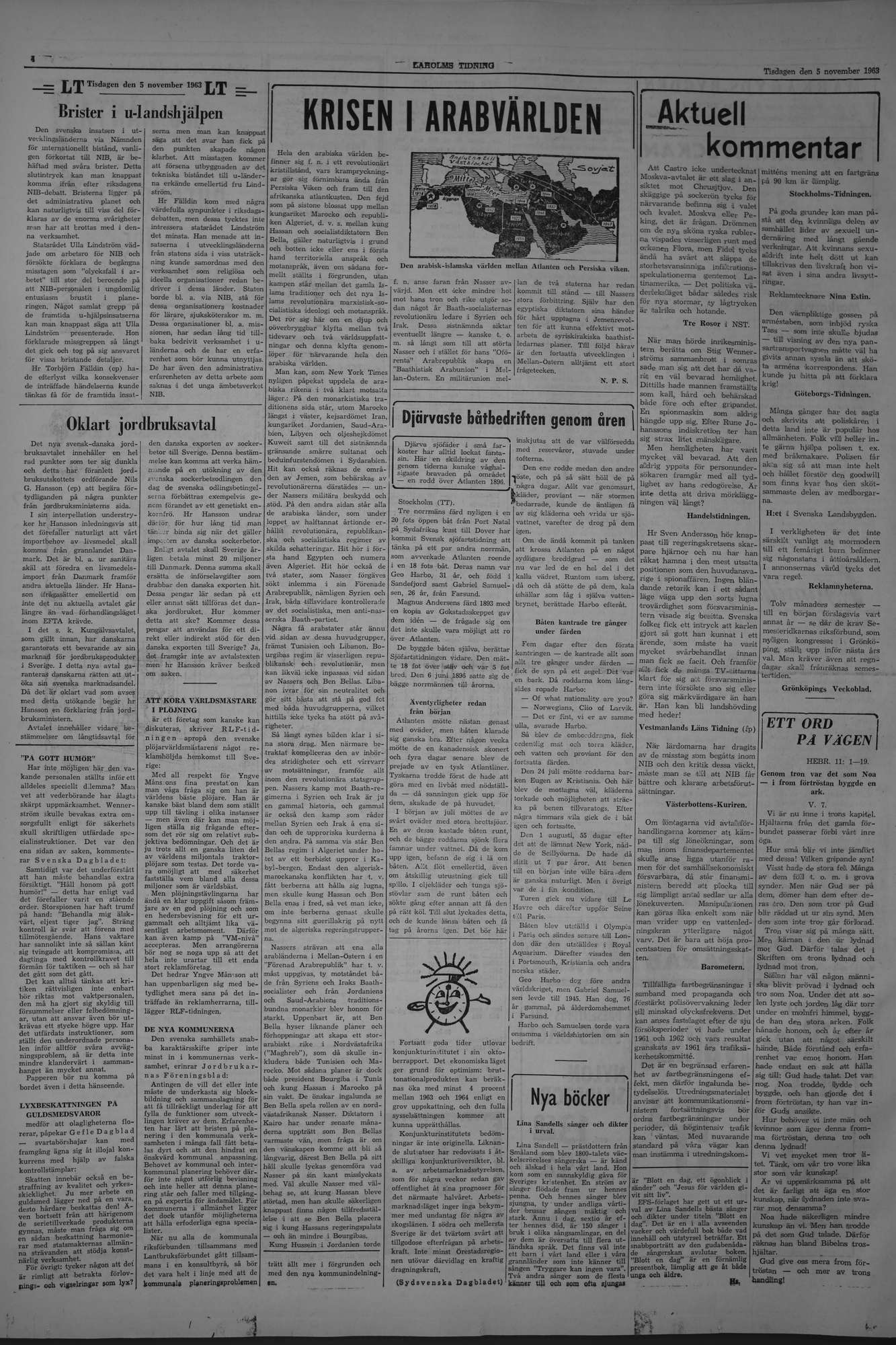 Laholms Tidning Tisdag 5 november 1963, sida 4