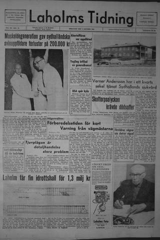 Förstasidan, Lördag 5 oktober 1963