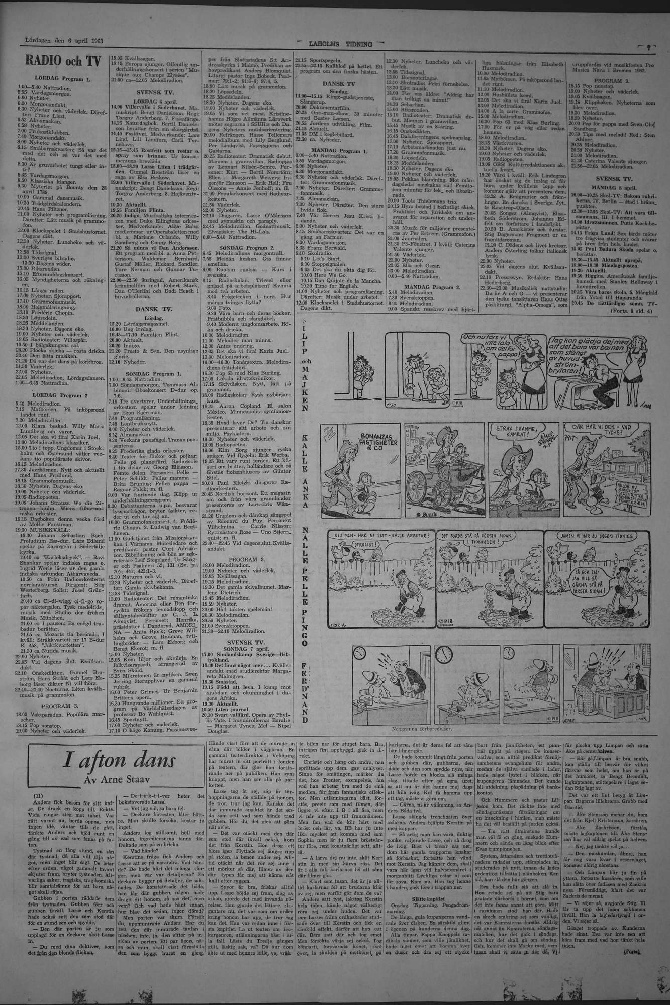 Laholms Tidning Lördag 6 april 1963, sida 7