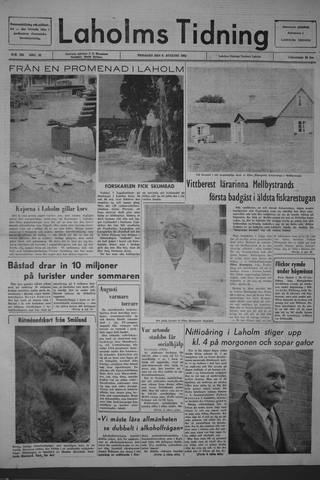 Förstasidan, Tisdag 6 augusti 1963