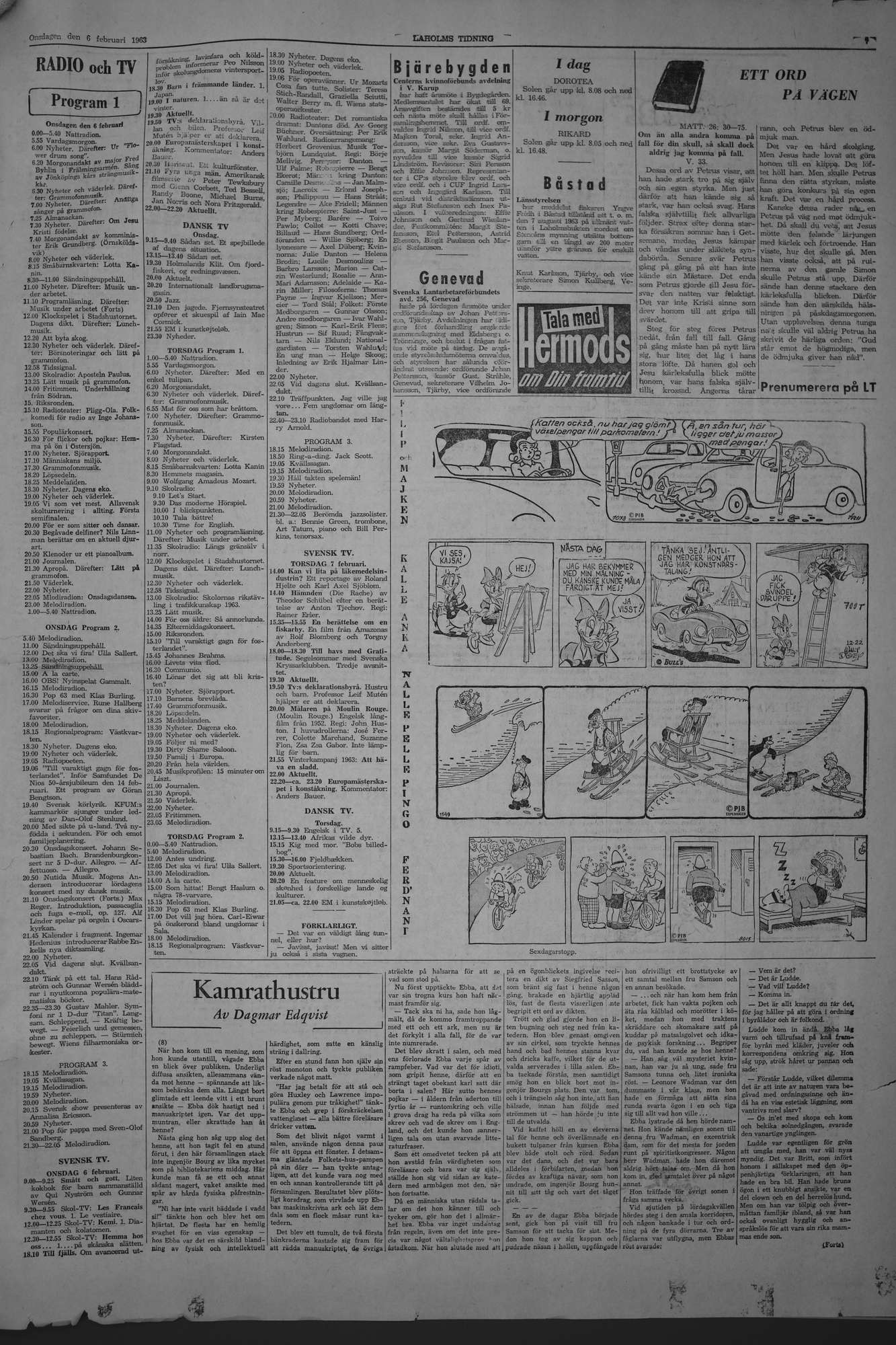 Laholms Tidning Onsdag 6 februari 1963, sida 7