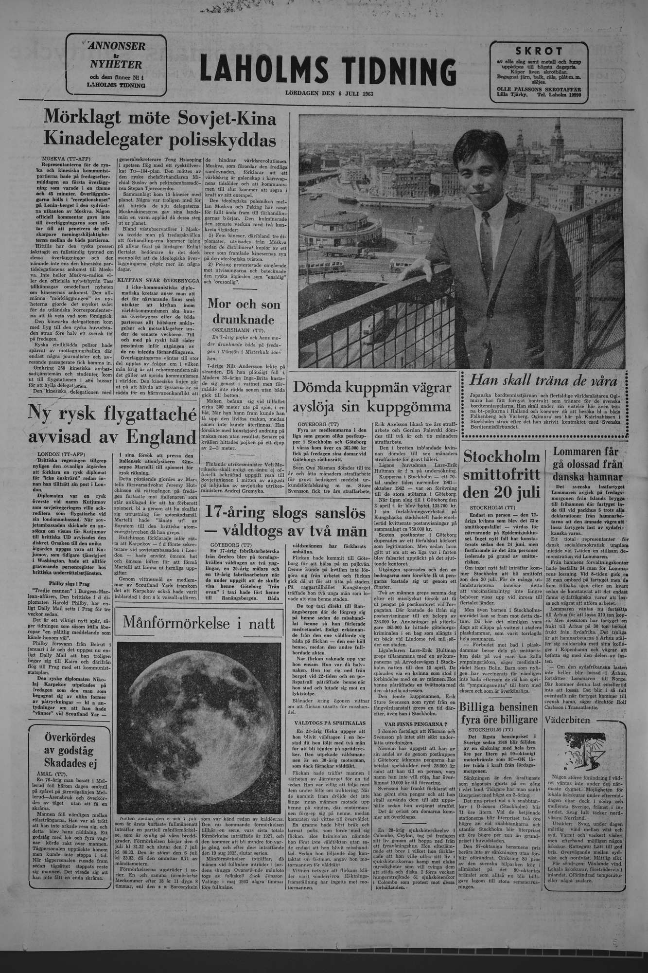 Laholms Tidning Lördag 6 juli 1963, sida 8