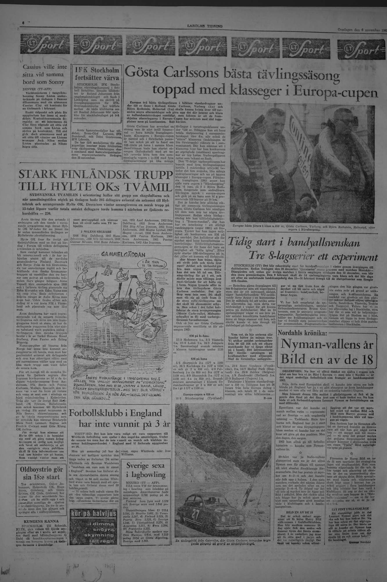 Laholms Tidning Onsdag 6 november 1963, sida 6