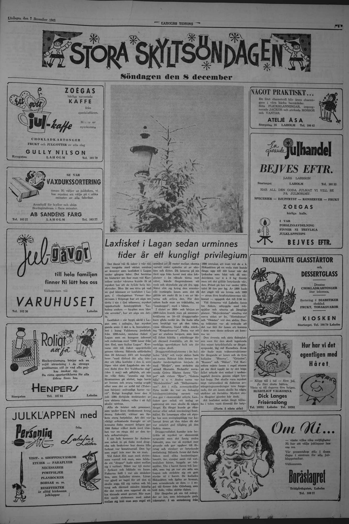 Laholms Tidning Lördag 7 december 1963, sida 5