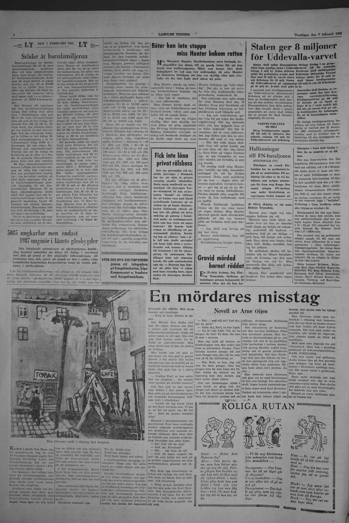 Laholms Tidning Torsdag 7 februari 1963, sida 4
